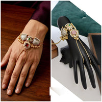 JCM Dual Tone Pota Stone And Pearl Hand Harness