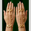 JCM Designer Flower Motif And Pearl Hathphool 