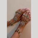 JCM Designer Kundan Stone And Pearl Hathphool 