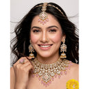 JCM Ethnic Glam Pota Stone Beads And Pearl Semi-Bridal Jewelry Set