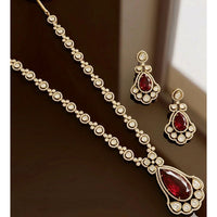 JCM Premium Pota Stone And Austrian Stone Necklace Set