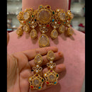 JCM Premium Designer Pota Stone Multi Color Choker Necklace Set