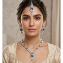 JCM Sparkling American Diamond Necklace Set