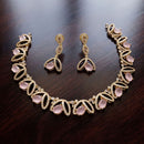 JCM Elegant Crystal Stone And Austrian Stone Necklace Set
