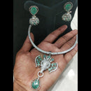 JCM Elegant Crystal Stone And Austrian Stone Elephant Necklace Set