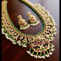 JCM Royal Pota Stone Pearl And Beads Long Necklace Set