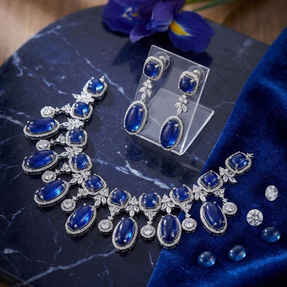 JCM Designer American Daimond Necklace Set