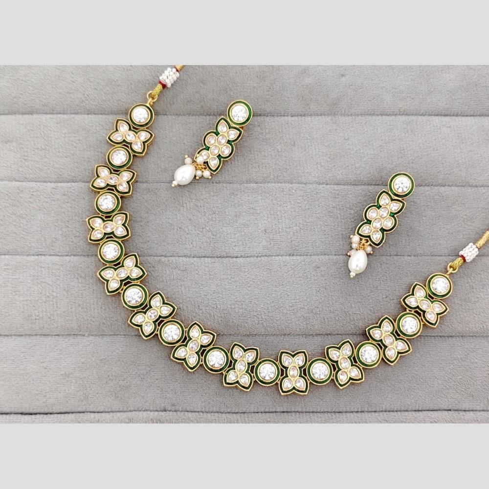 JCM Grand Occasion Crystal Stone And Beads Necklace Set 