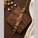 JCM Gold Plated Pota Stone And Pearl Adjustable Bracelets