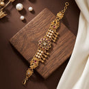 JCM Gold Plated Pota Stone And Pearl Adjustable Bracelets