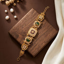 JCM Gold Plated Pota Stone And Pearl Adjustable Bracelets