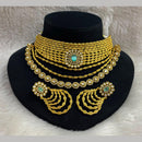 JCM Maharani Style Pota Stone And Austrian Stone Choker Necklace Set