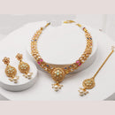 JCM Luxury Polki Kundan Stone Necklace Set for Women