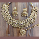 JCM Ethnic Pota Stone And Beaded Necklace Set for Women