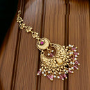 JCM Elegant Ethnic Pota Stone And Pearl Maangtikka