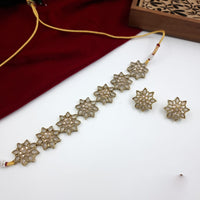 JCM Maharani Style Pota Stone Choker Necklace Set
