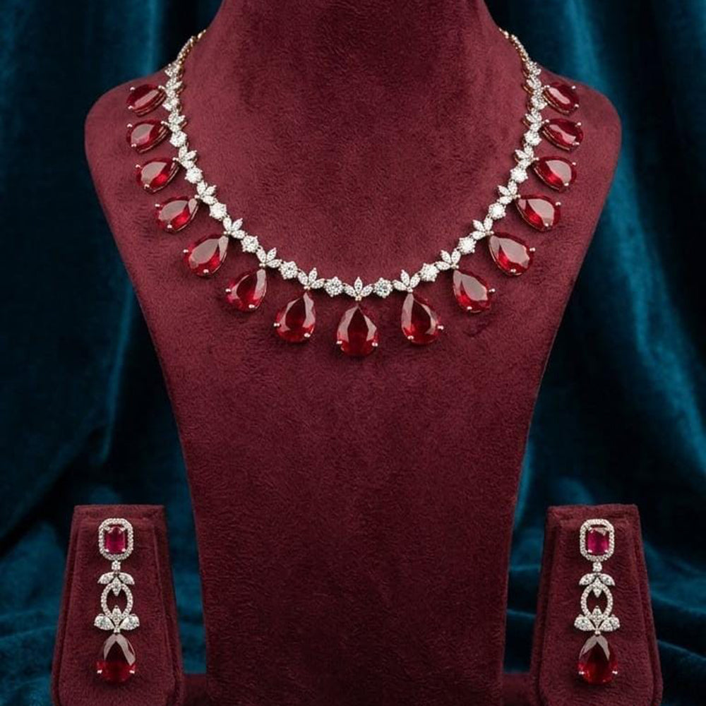 JCM Designer American Daimond Necklace Set