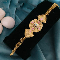 JCM Luxury Pota Stone And Pearl Adjustable Bracelets