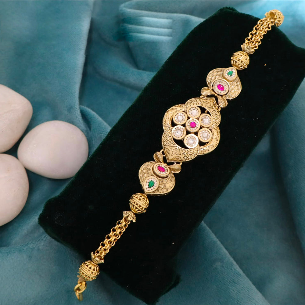 JCM Luxury Pota Stone And Pearl Adjustable Bracelets