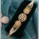 JCM Luxury Pota Stone And Pearl Adjustable Bracelets
