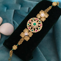 JCM Luxury Pota Stone And Pearl Adjustable Bracelets
