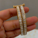 JCM Royal Polki Kundan Stone Openable Festive Bangles Set