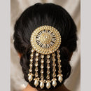 JCM Kundan Stone And Pearl Statement Hair Accessories