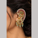 JCM Pota Stone And Beads Glamorous Earcuff Earrings