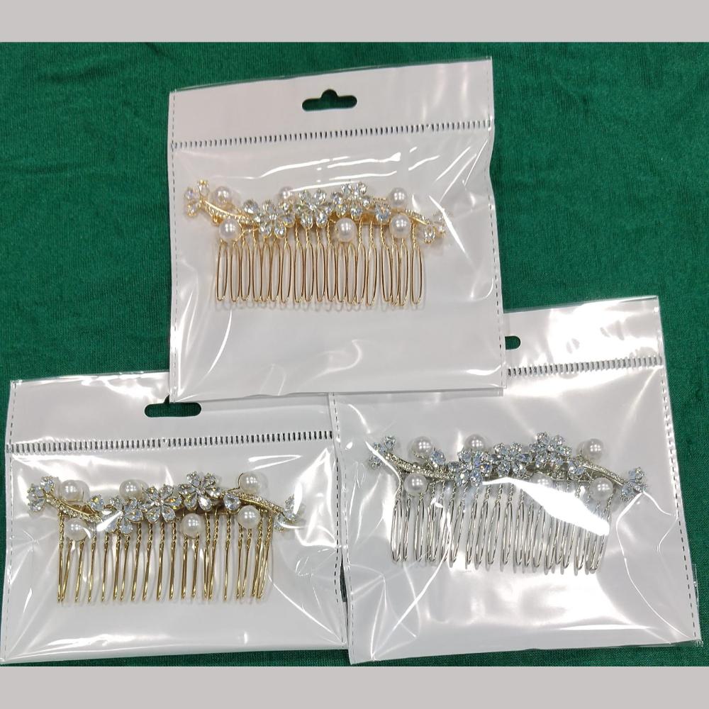 JCM Hair Accessories – Statement Crystal Stone And Beads Hair Jewelry