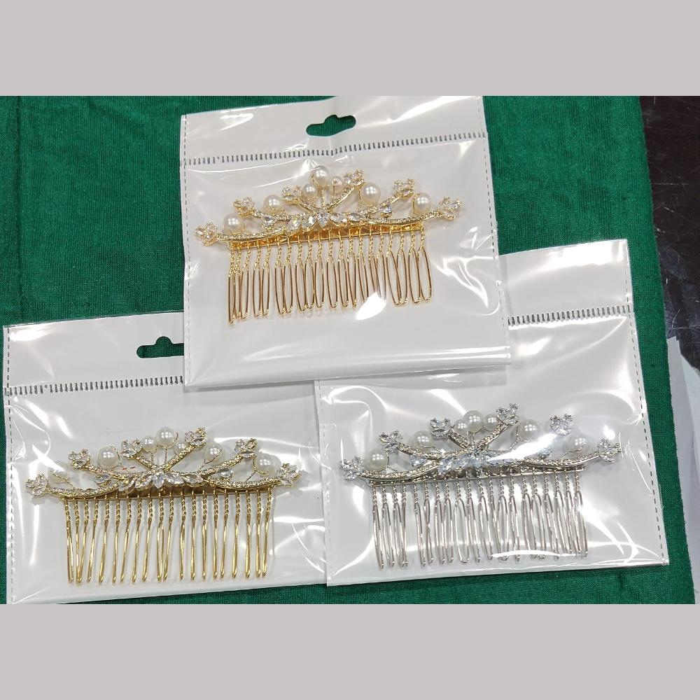 JCM Hair Accessories – Statement Crystal Stone And Beads Hair Jewelry