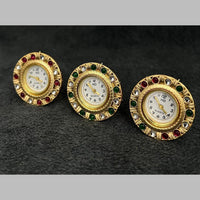 Jcm Gold Plated Austrian Stone Watch Ring