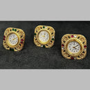 Jcm Borivali Gold Plated Austrian Stone Watch Ring