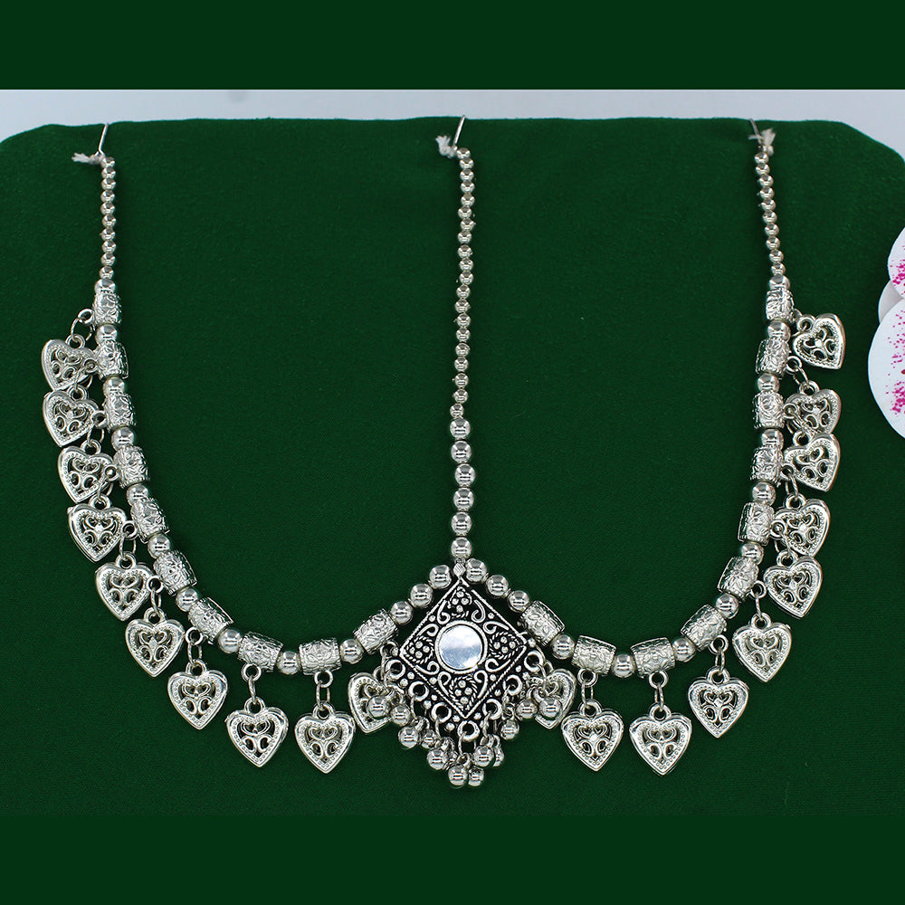 Mahavir Oxidised Plated Damini Mangtikka