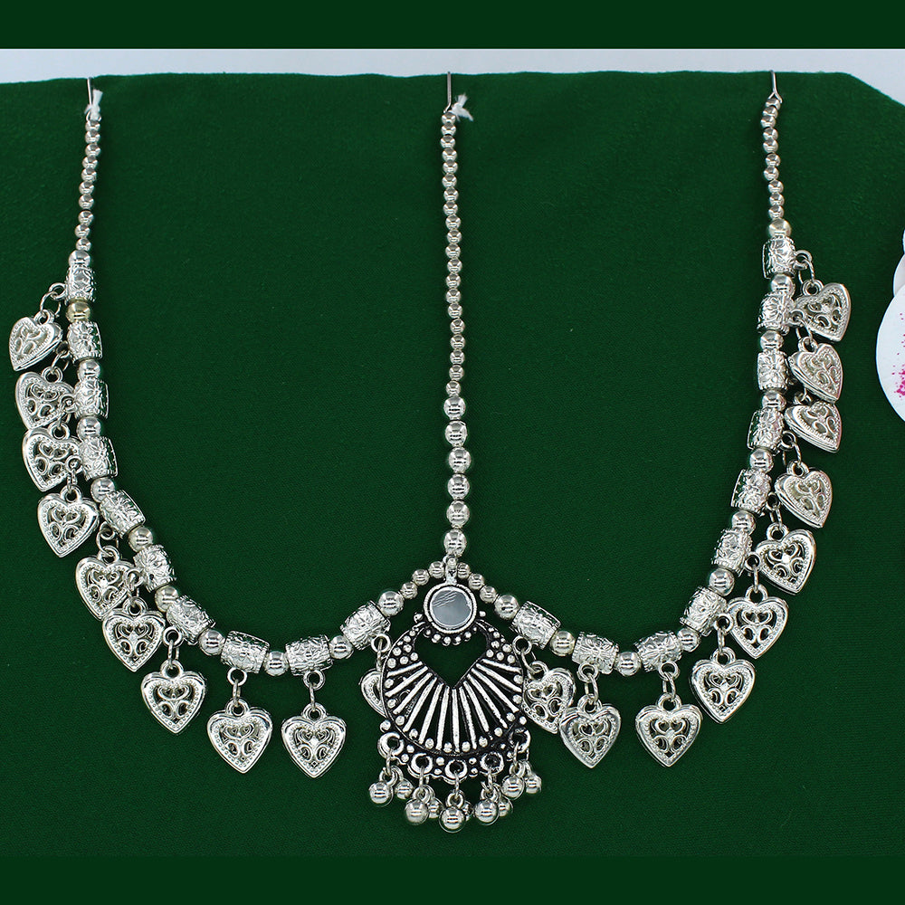 Mahavir Oxidised Plated Damini Mangtikka
