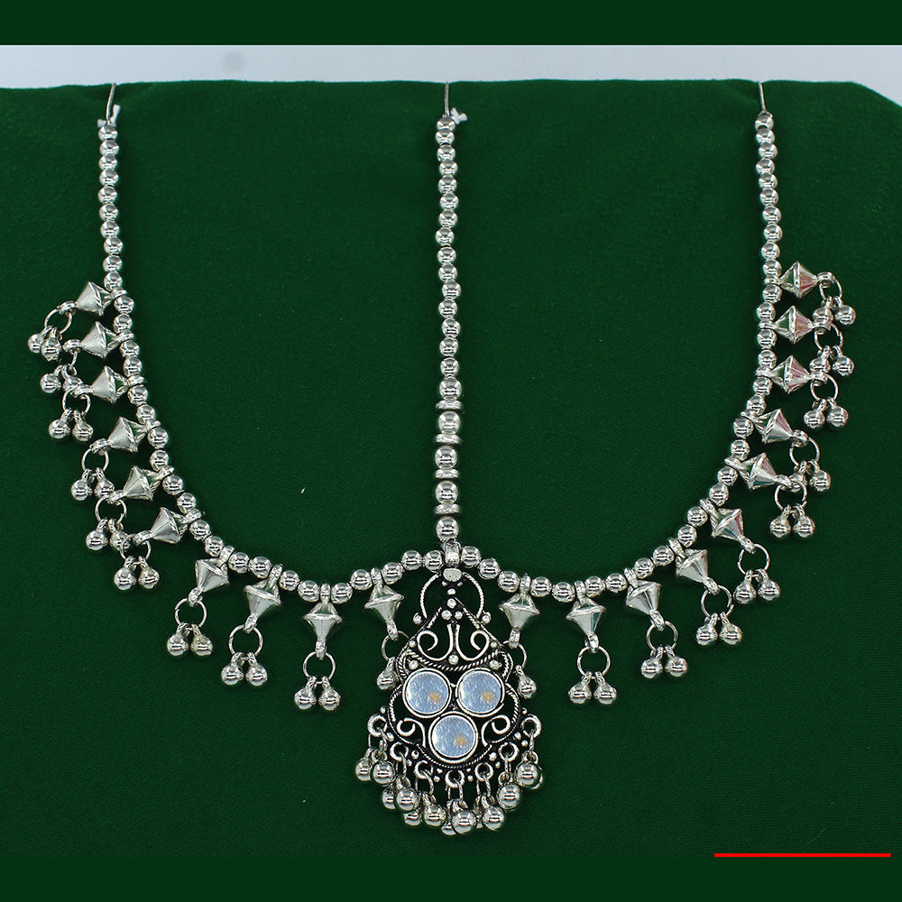 Mahavir Oxidised Plated Damini Mangtikka
