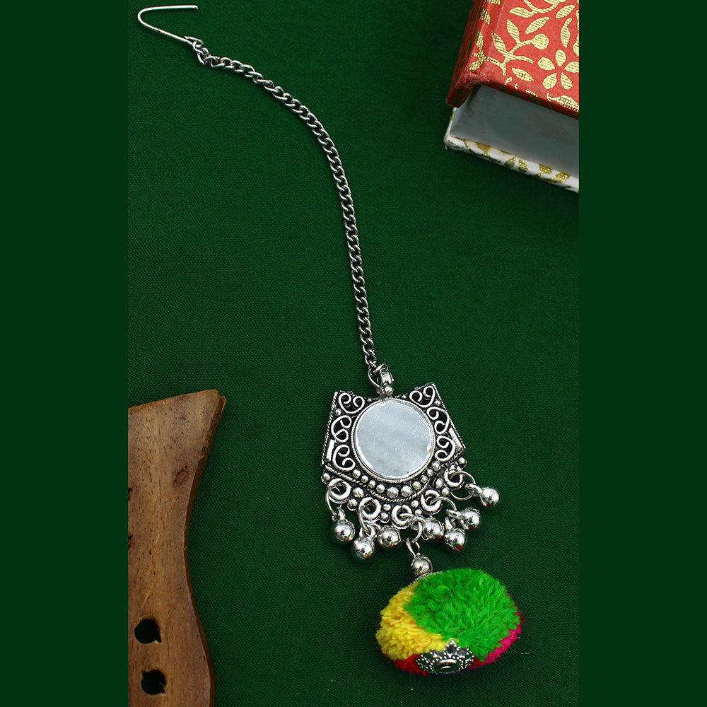 Mahavir Oxidised Plated Mangtikka