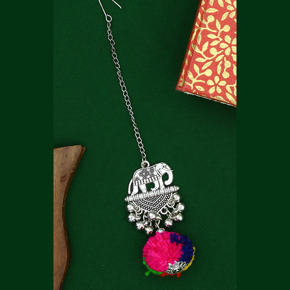 Mahavir Oxidised Plated Mangtikka