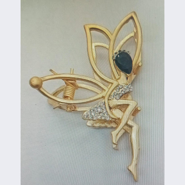 Savvy Jewellery Gold Plated Butterfly Hair Clip