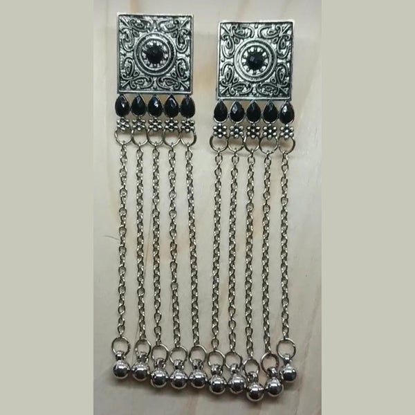 Savvy Jewellery Oxidised Plated Dangler Earrings