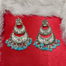 Darshana Jewels Oxidised Plated Crystal Stone Dangler Earrings