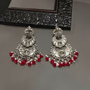 Darshana Jewels Crystal Stone Silver Plated Dangler Earrings