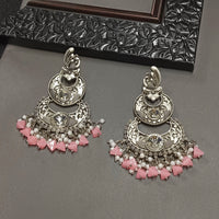 Darshana Jewels Oxidised Plated Crystal Stone Dangler Earrings