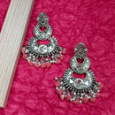 Darshana Jewels Oxidised Plated Crystal Stone Dangler Earrings