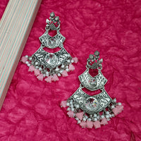 Darshana Jewels Oxidised Plated Crystal Stone Dangler Earrings