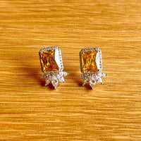 Jewel Treatzz Elegant American Diamond Designer Stud Earrings for Women