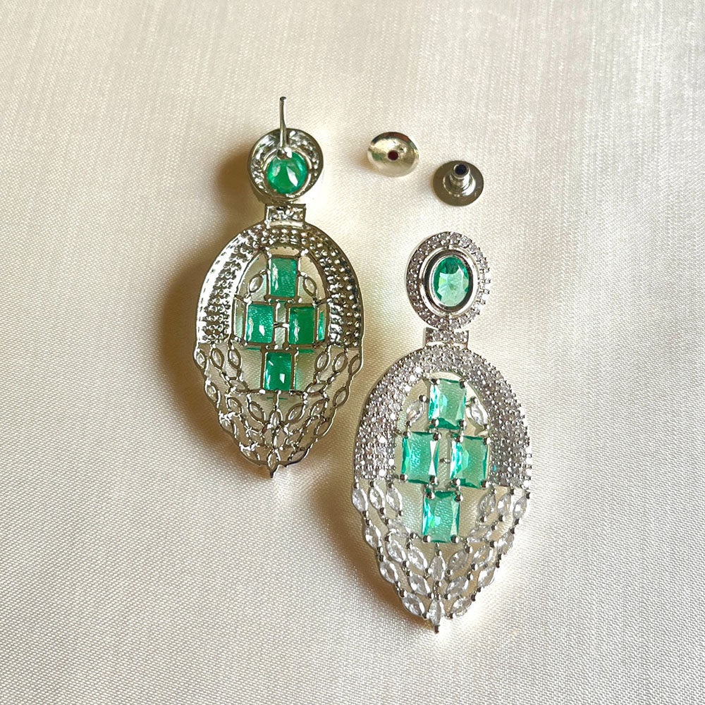 Jewel Treatzz Graceful American Diamond Designer Dangler Earrings for Women