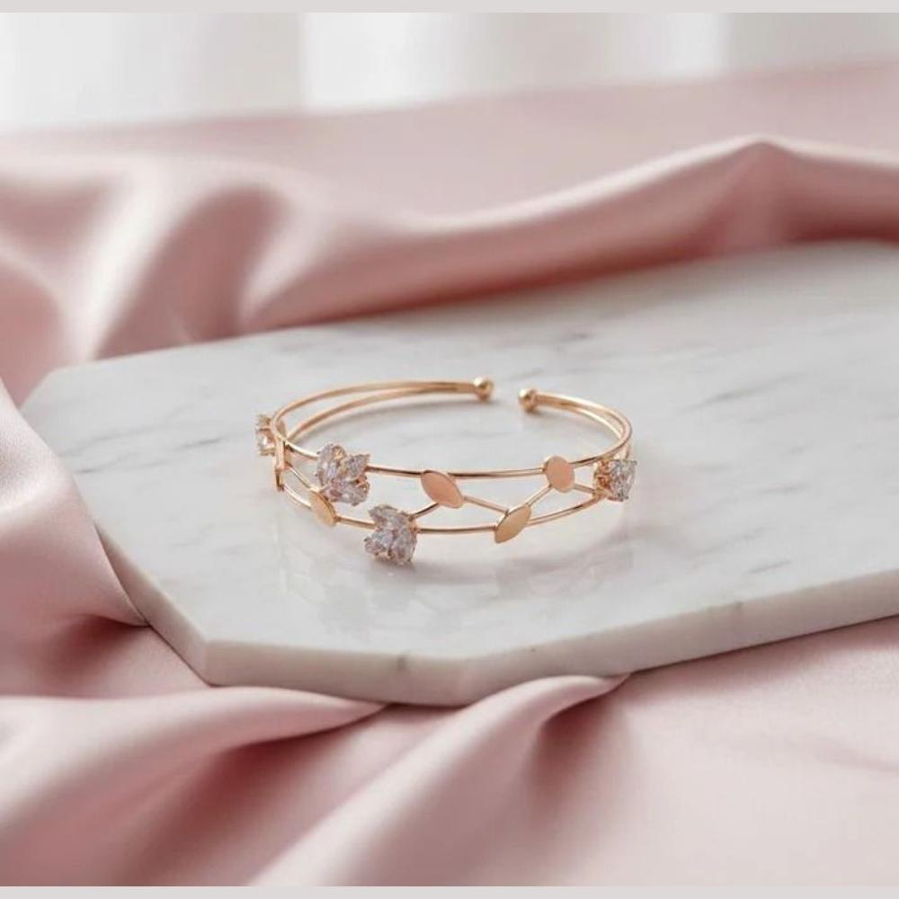 Jewel Treatzz Classic Crystal Stone Openable Bracelet