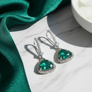 Jewel Treatzz Elegant Triangle Hook American Daimond Dangler Earrings  (Pack of  10)