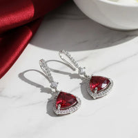 Jewel Treatzz Elegant Triangle Hook American Daimond Dangler Earrings  (Pack of  10)
