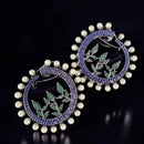 Jewel Treatzz Sparkling Austrian Stone And Pearl Studs Earrings (Pack of 5)